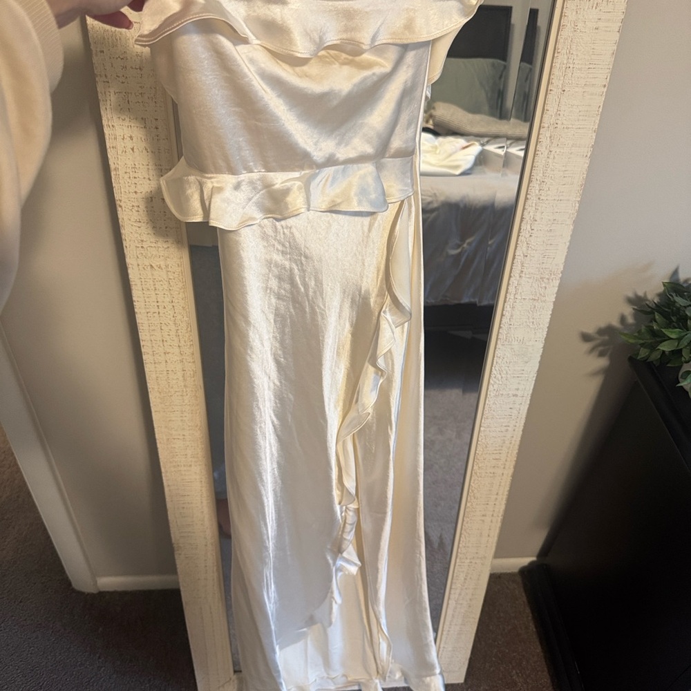 Runaway The Label Strapless Satin Dress